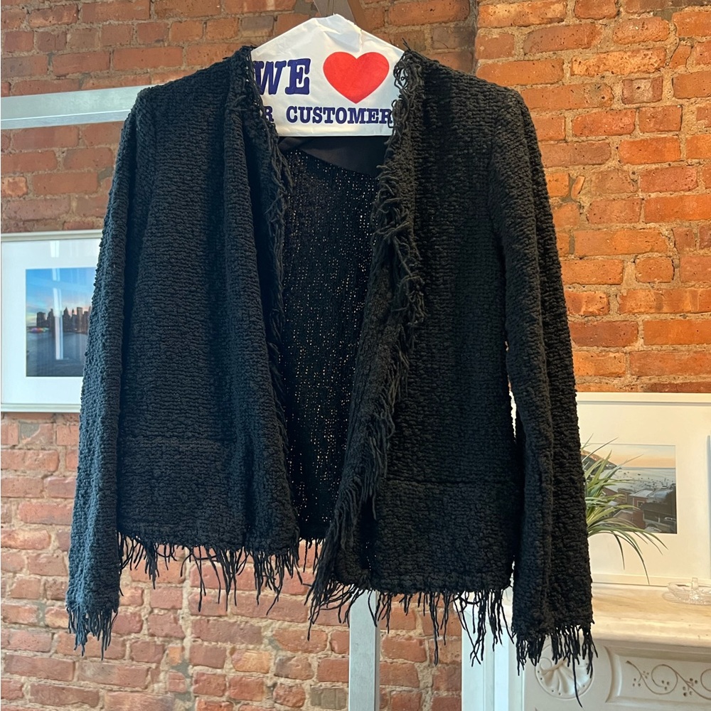 IRO Shavani open front boucle jacket